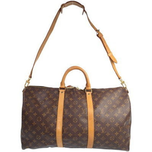 Louis Vuitton Monogram Keepall Bandouliere Travel Boston Bag - Picture 1 of 8